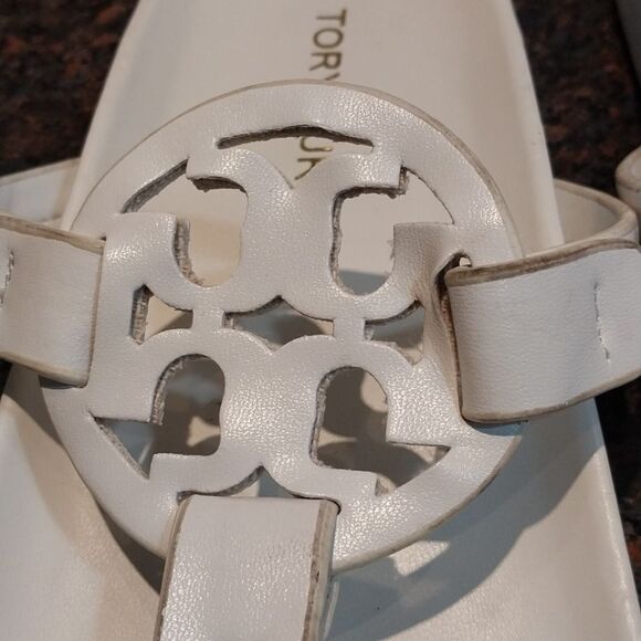 Tori Burch White "MILLER" Thongs...Almost NEW...NO BOX SIZE 8.5. - Picture 7 of 8